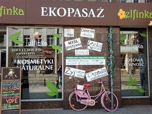 Sklep z kosmetykami naturalnymi i żywnością ekologiczną EKOPASAŻ ELFINKA w centrum Wrocławia