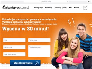Sprzedam dochodowy serwis internetowy poświęcony pisaniu prac