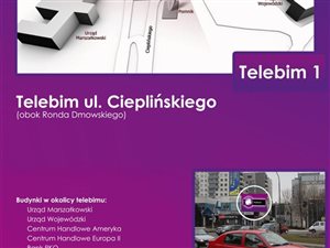 Sieć telebimów w centrum Rzeszowa na sprzedaż