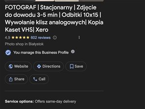 biznes fotograficzny 25 lat,  bialystok centrum 1000-1700 dziennie